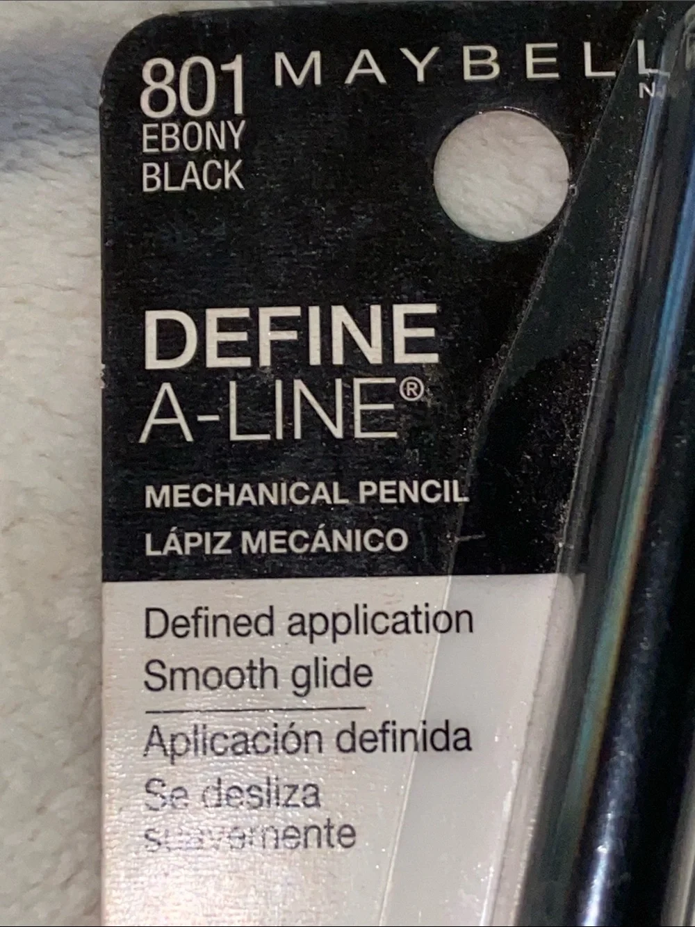 MAYBELLINE DEFINE A LINE EBONY BLACK LINER PENCIL
